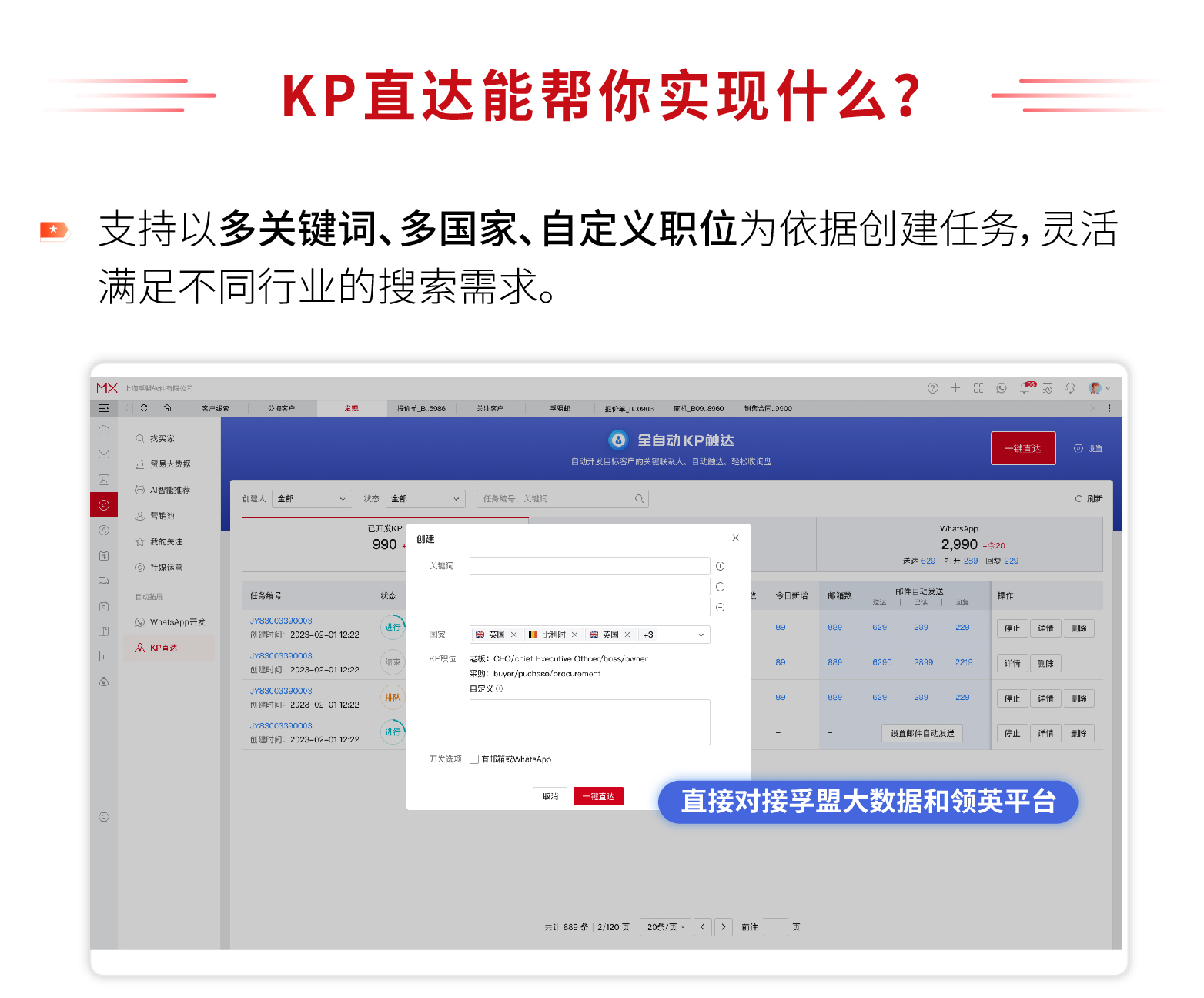 孚盟MX新增WhatsApp開發與KP直達兩大功能模塊，為外貿企業拓展商機提供雙重助力(圖9)