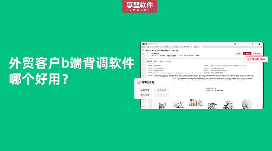 外貿客戶b端背調軟件哪個好用？