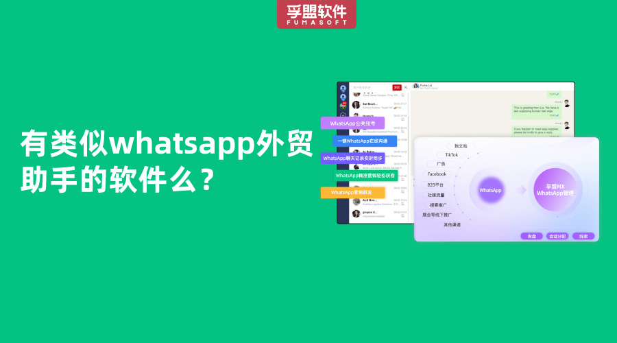 有類似whatsapp外貿助手的軟件么？