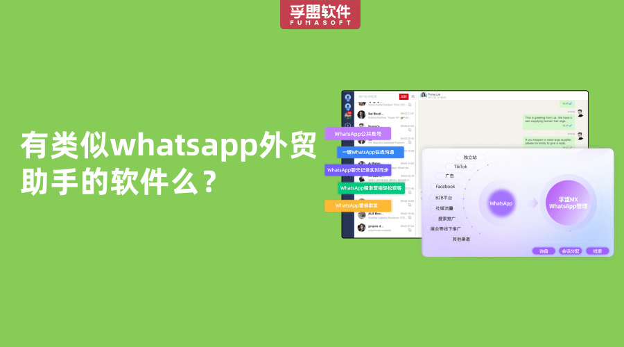 有類似whatsapp外貿助手的軟件么？