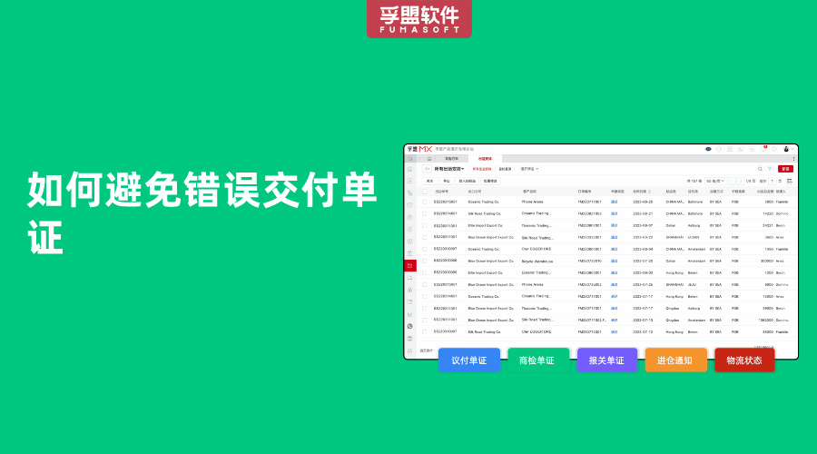 如何避免錯(cuò)誤交付單證