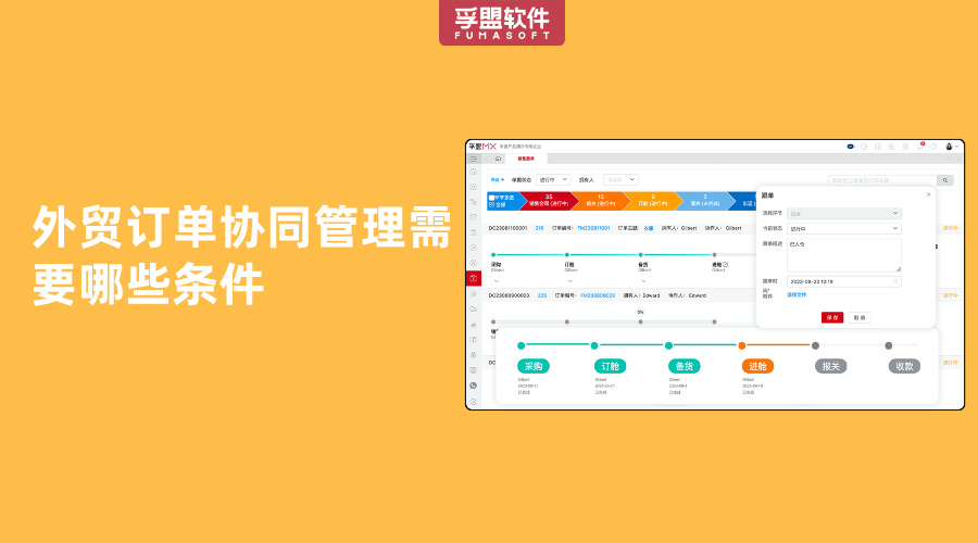 外貿(mào)訂單協(xié)同管理需要哪些條件
