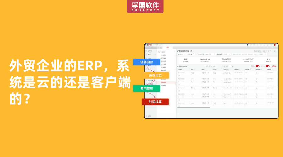 外貿企業的ERP，系統是云的還是客戶端的？