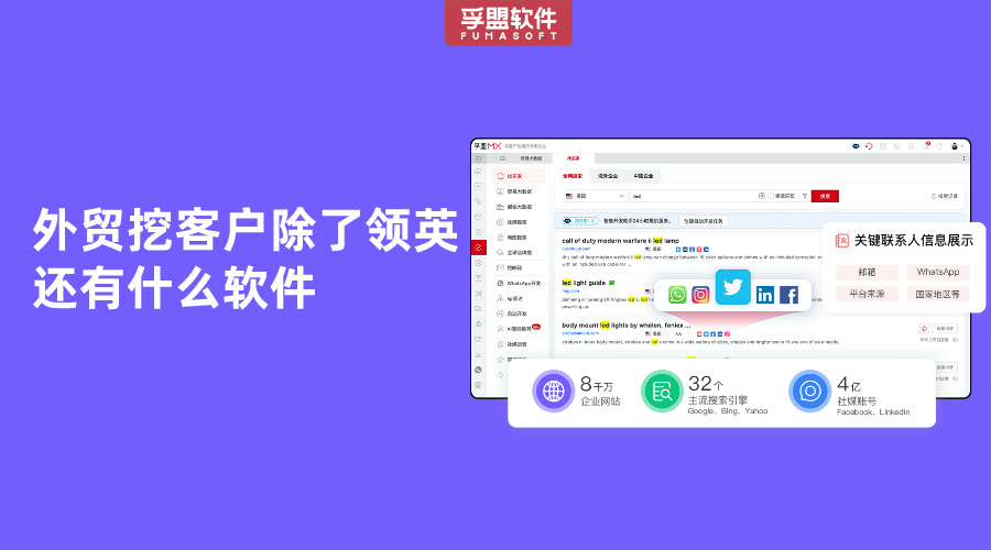 外貿挖客戶除了領英還有什么軟件
