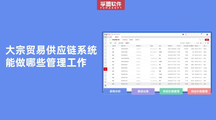 大宗貿易供應鏈軟件有哪些