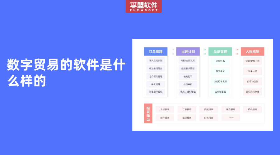 數(shù)字貿易的軟件是什么樣的