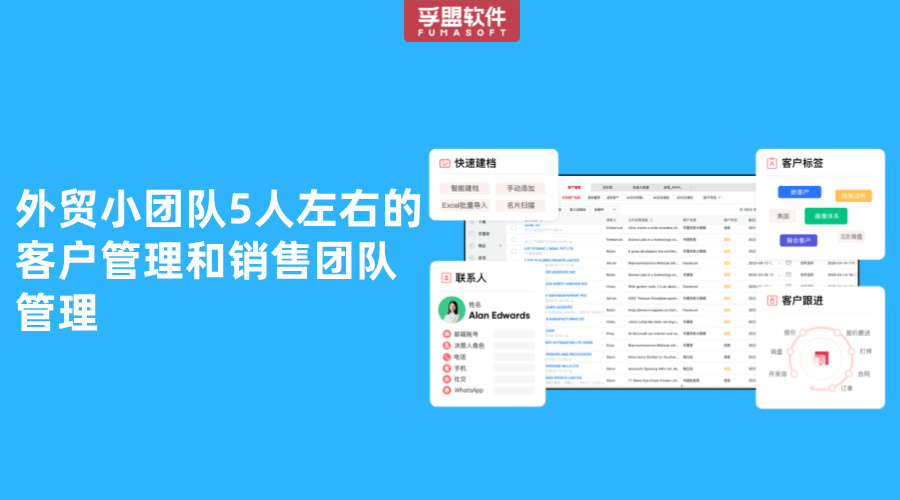 外貿(mào)小團隊5人左右的客戶管理和銷售團隊管理