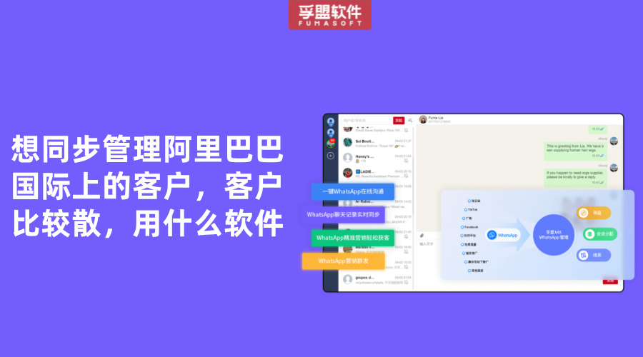 想同步管理阿里巴巴國際上的客戶，客戶比較散，用什么軟件