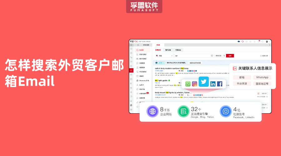 怎樣搜索外貿(mào)客戶郵箱Email