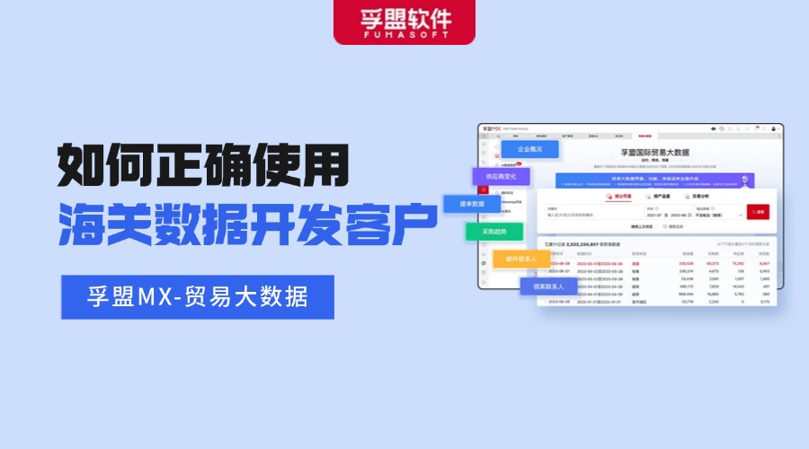 如何正確使用海關數據開發客戶？