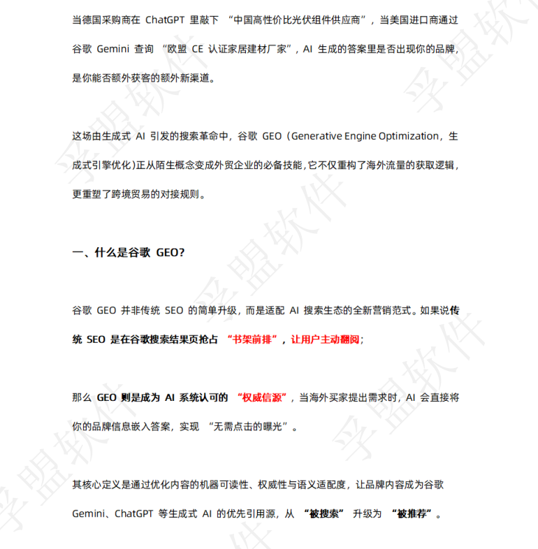 白皮書《谷歌獨立站GEO全鏈路實操指南》(圖1)